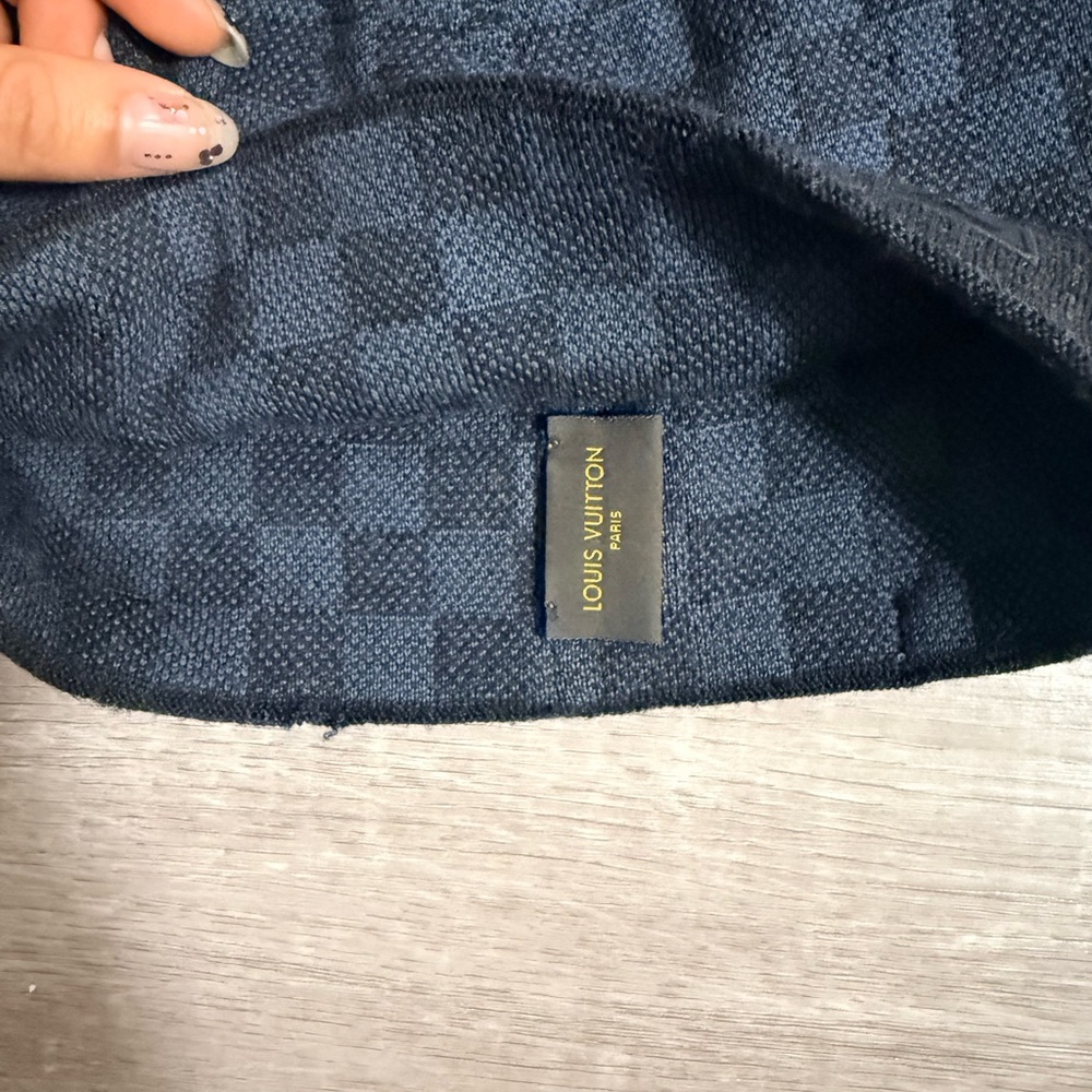 Louis Vuitton Dark Checkered Beanie - Picture 3 of 4